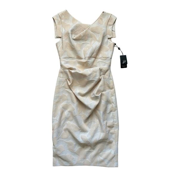 Adrianna Papell Dresses & Skirts - Adrianna Papell Women's Blush Midi Embroidered‎ Dress Formal Size 6 Dusty Pink